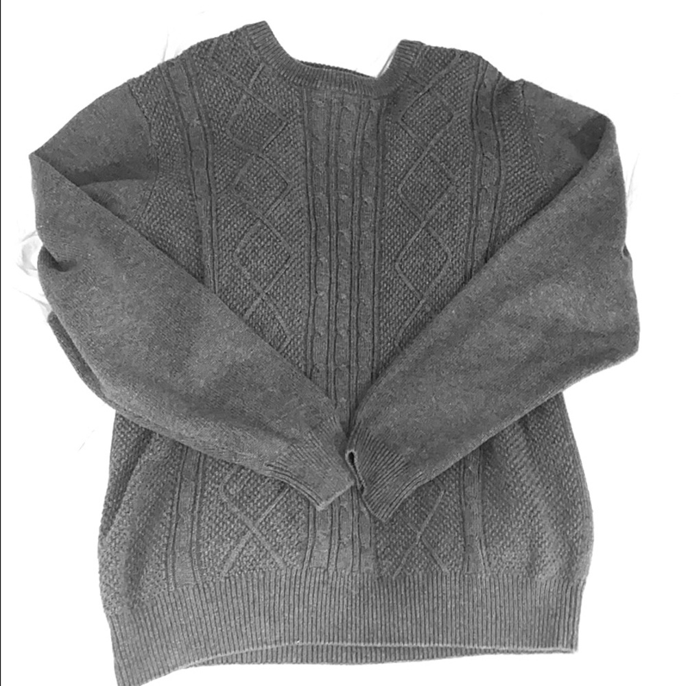 dark grey Saddlebred sweater